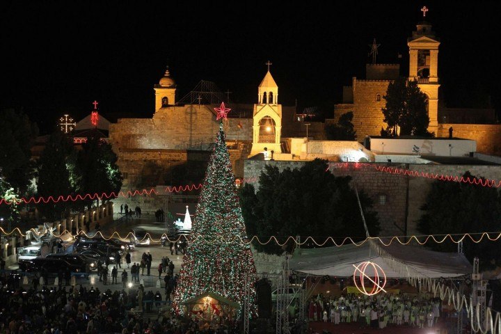 Christmas Eve in Jerusalem & midnight…