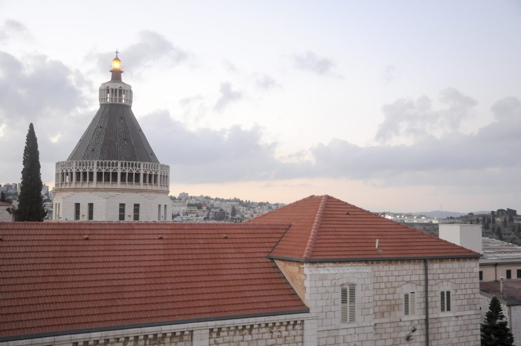 the Church of the Annunciation, donated by Catholic communities worldwide