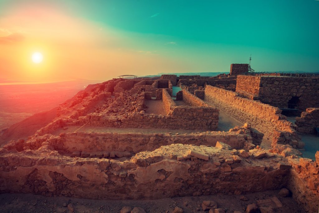 Herod's Northern Palace on Masada Dead Sea tour