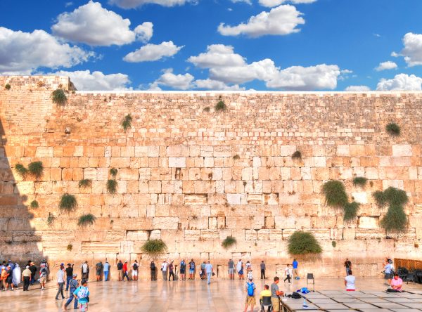 the wailing wall of Jerusalem