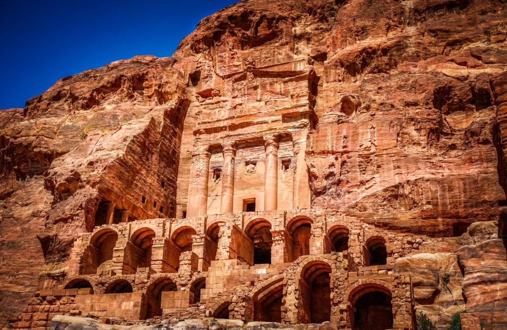 Ancient rock-cut architecture in Petra
