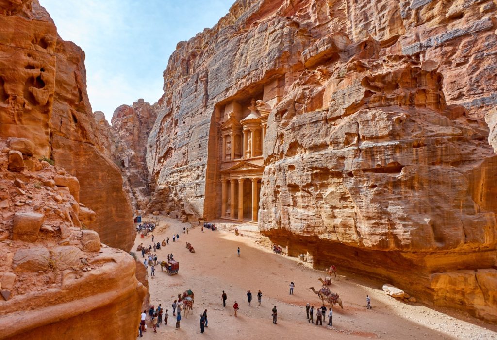 Ancient rock-cut architecture in Petra