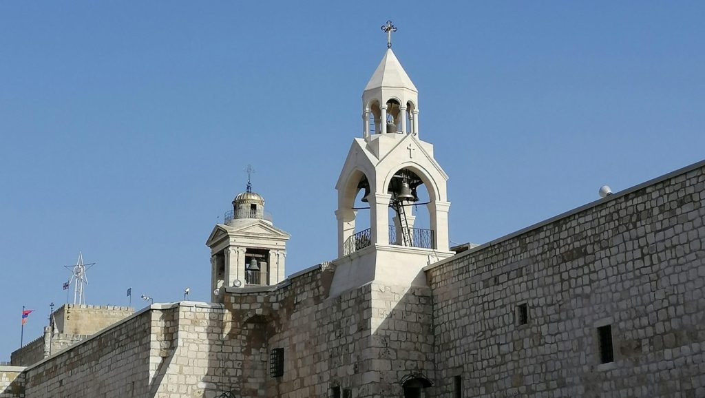 Bethlehem Day Tour Church of the Nativity exterior view from Manger Square