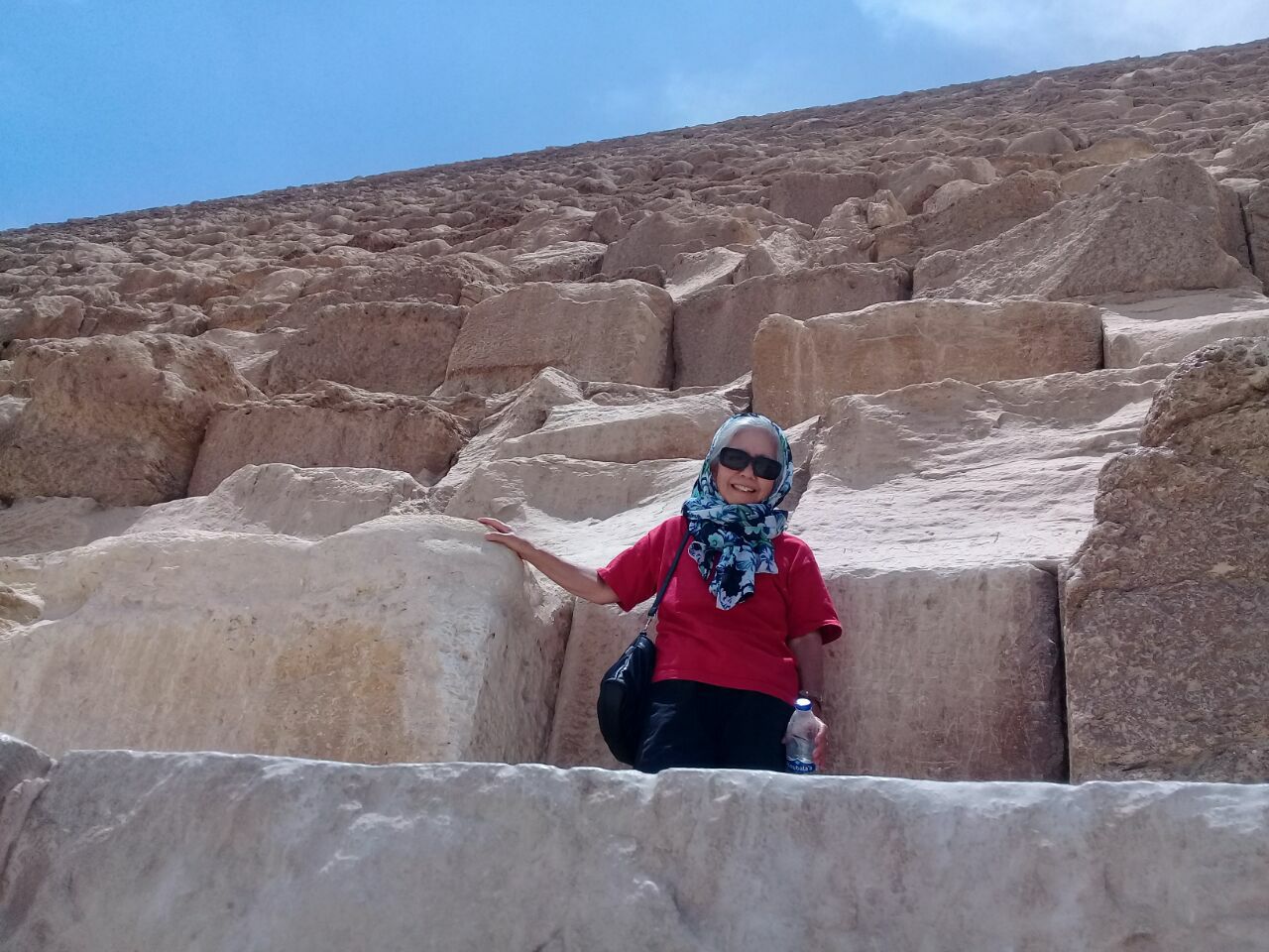 Booking-Tours travelers at the Pyramids of Giza, Egypt