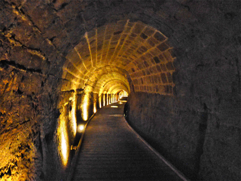 The Templar Tunnel beneath the old city of Akko