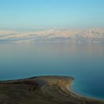 Dead Sea and Masada day trip view of floating in the salt water of the Dead Sea Israel