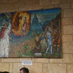 The Basilica of the Annunciation rising above the Old City of Nazareth in northern Israel