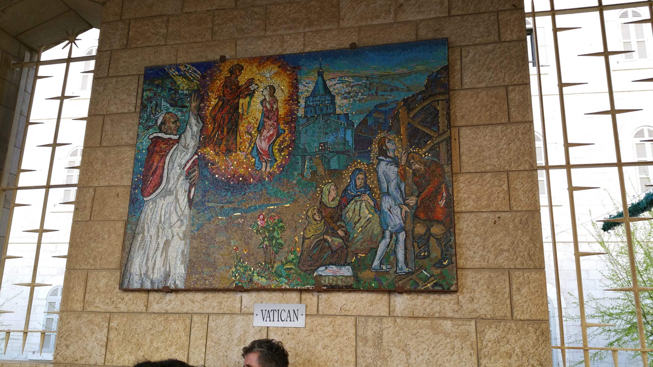 The Basilica of the Annunciation rising above the Old City of Nazareth in northern Israel