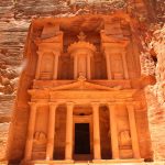 Petra from Eilat day trip view of the Treasury Al-Khazneh in Petra Jordan