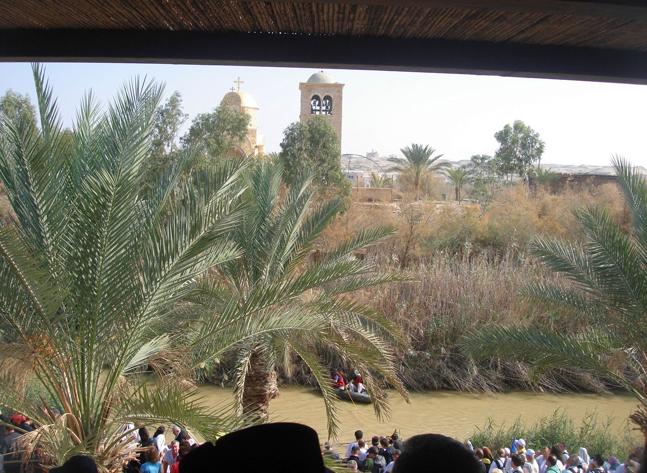 The Qasr al-Yahud baptism site on the Jordan River