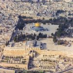 Things to do in Jerusalem aerial view of the Old City with the Dome of the Rock and Western Wall
