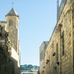 A church along the Via Dolorosa in the Old City of Jerusalem